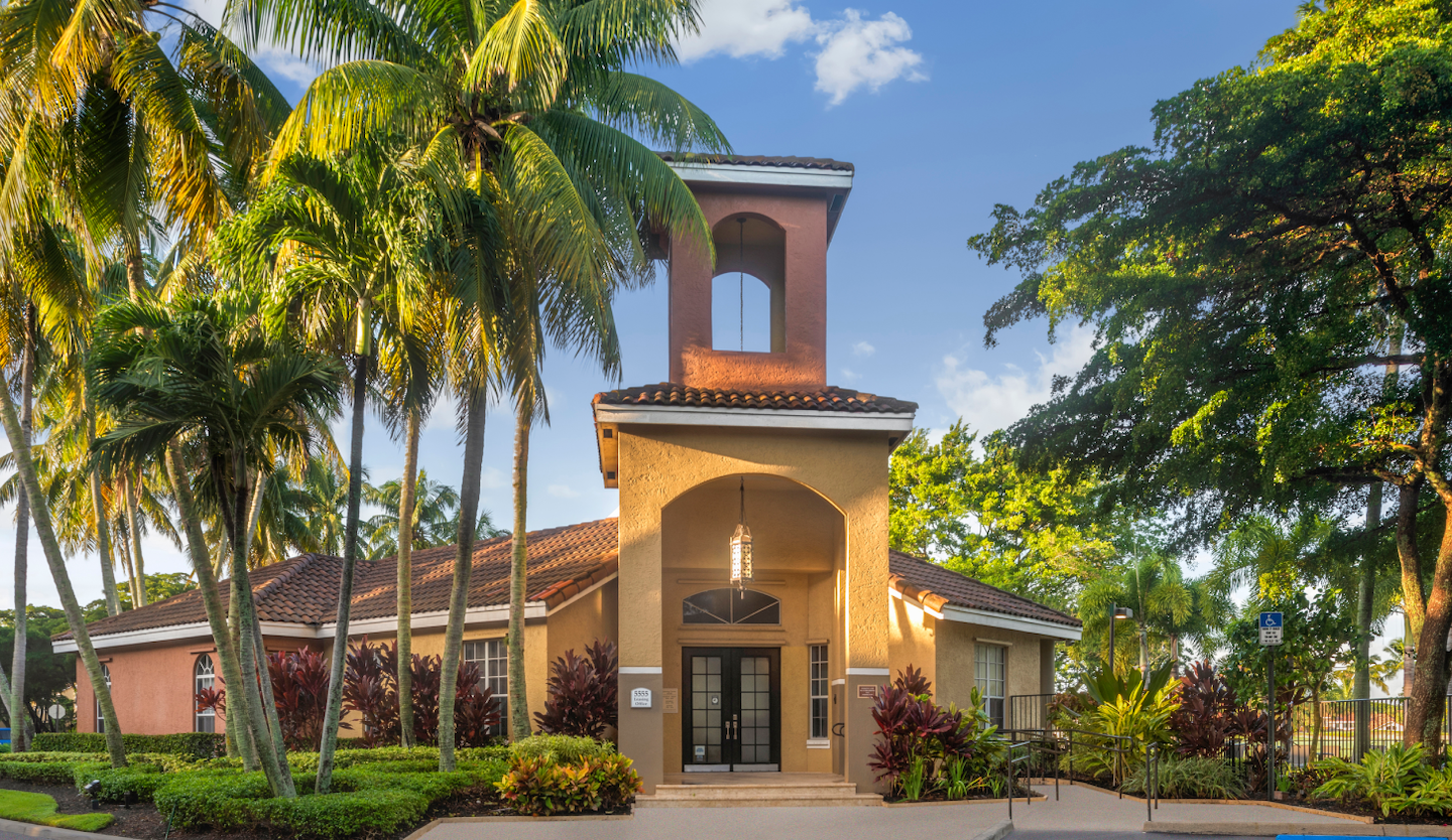 property with palm trees